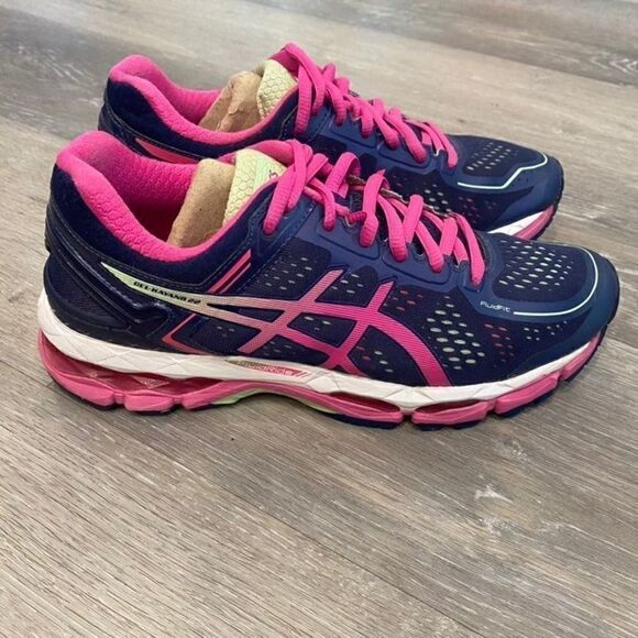 Asics Kayano Blue Shoe Sneaker Women 8 - Picture 9 of 9